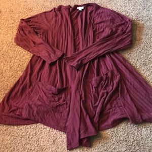 Lularoe cardigan with pockets